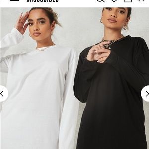 Misguided Tee Shirt Dress 2 pack